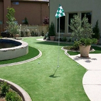 Artificial Turf Edna, Texas Putting Green Grass, Backyards