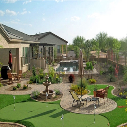 Artificial Grass Harlingen, Texas Putting Green Flags, Backyards