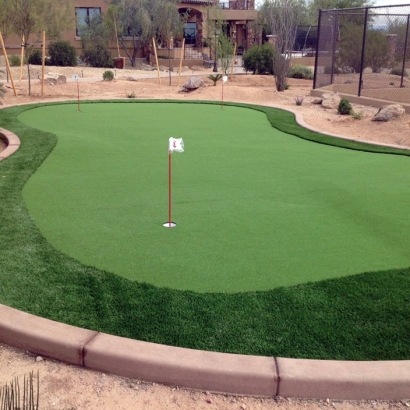 Fake Grass Decatur, Texas Putting Green Turf, Backyard Design