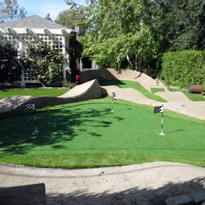 Fake Grass for Yards, Backyard Putting Greens in River Oaks, Texas