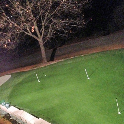 Installing Artificial Grass Oak Ridge North, Texas Putting Green Turf, Backyard Garden Ideas