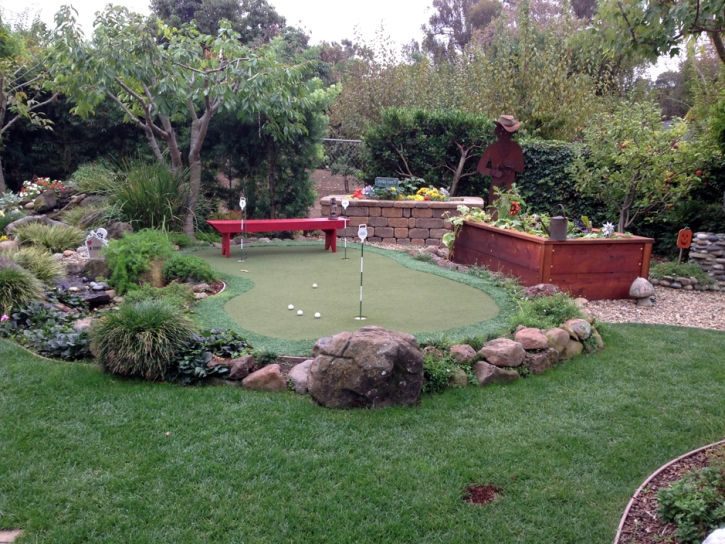 Artificial Grass Barrett, Texas Backyard Putting Green, Backyard Landscaping