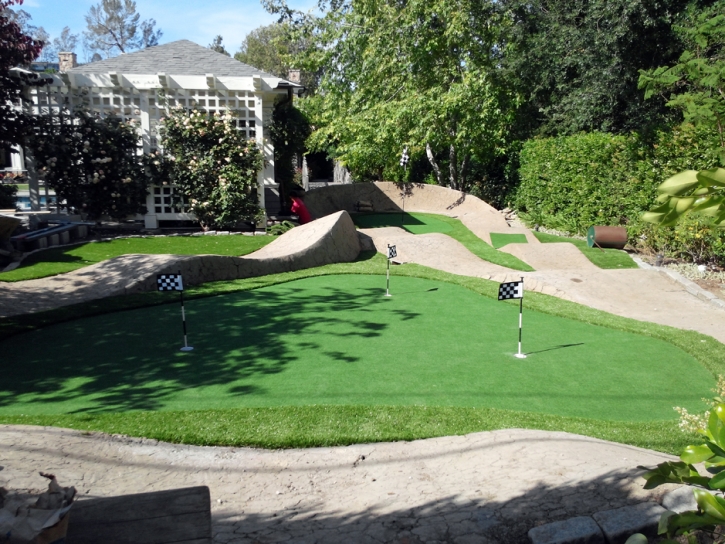 Fake Lawn Sansom Park, Texas Home Putting Green, Backyard Landscaping