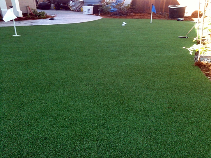 Green Lawn La Paloma, Texas Home Putting Green, Backyard Landscape Ideas