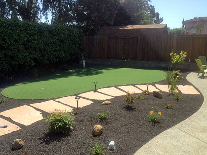 Plastic Grass Llano Grande, Texas Outdoor Putting Green, Backyard Designs